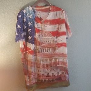 True Rock Flag T Shirt xl